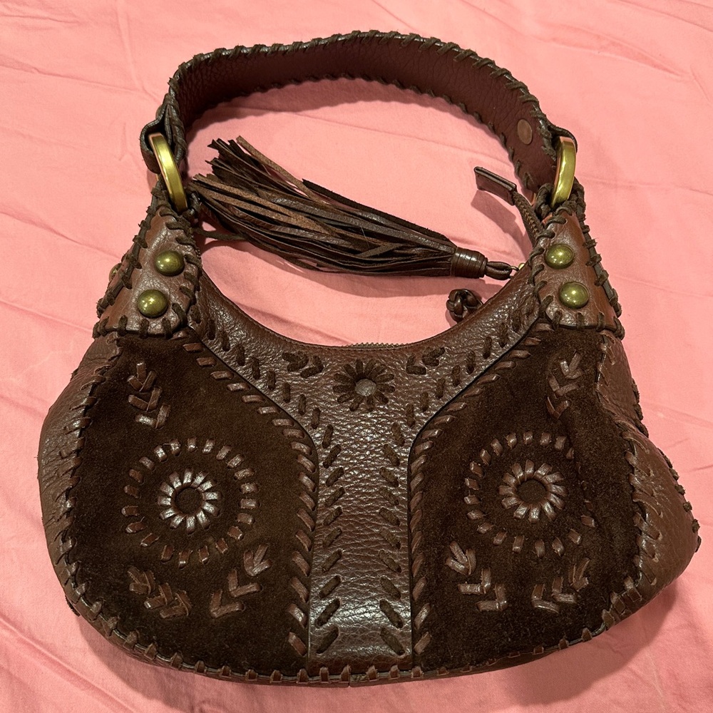 Isabella Fiore Brown Leather/suede purse
